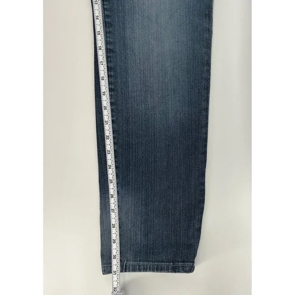 Seven7 Women Size 16 Blue Jeans Denim Skinny Fit Medium Wash Classic Fall Winter - Picture 5 of 12